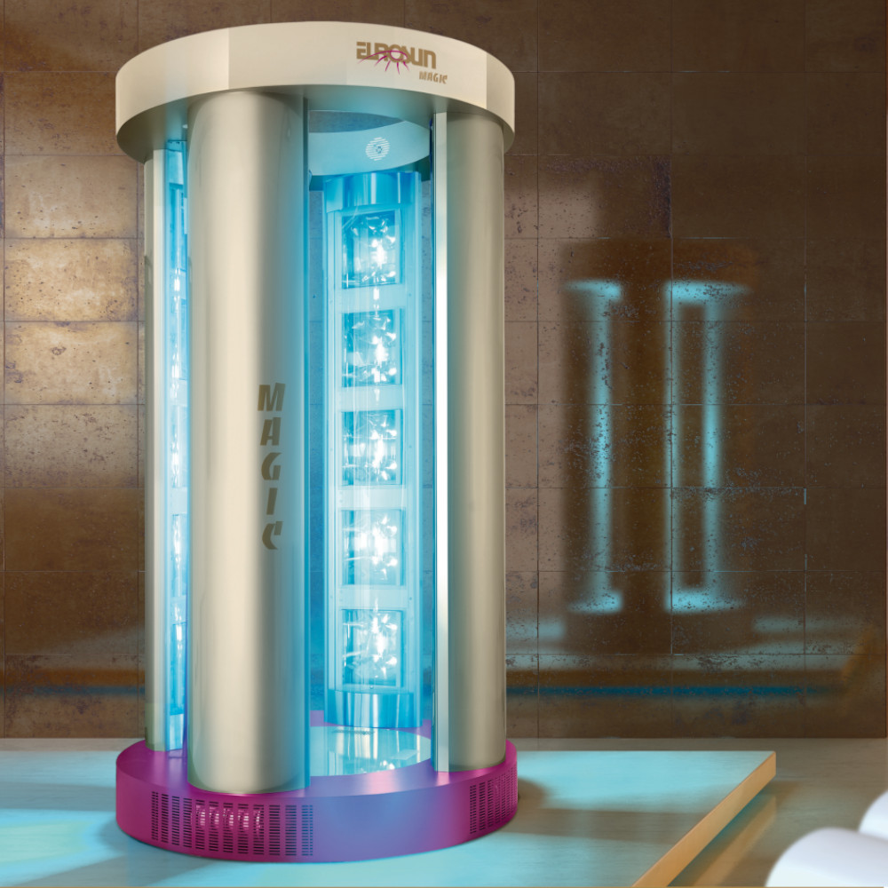 Magic tanning shower plus solarium 4 columns